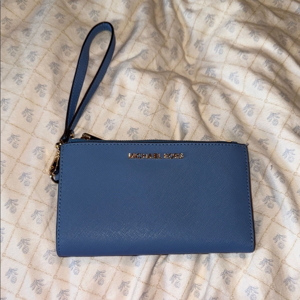 Michael Kors Sky Blue Wristlet
